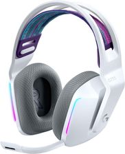 Zdjęcie Słuchawki komputerowe Logitech G733 Lightspeed Biały (981000883) - Jedwabne