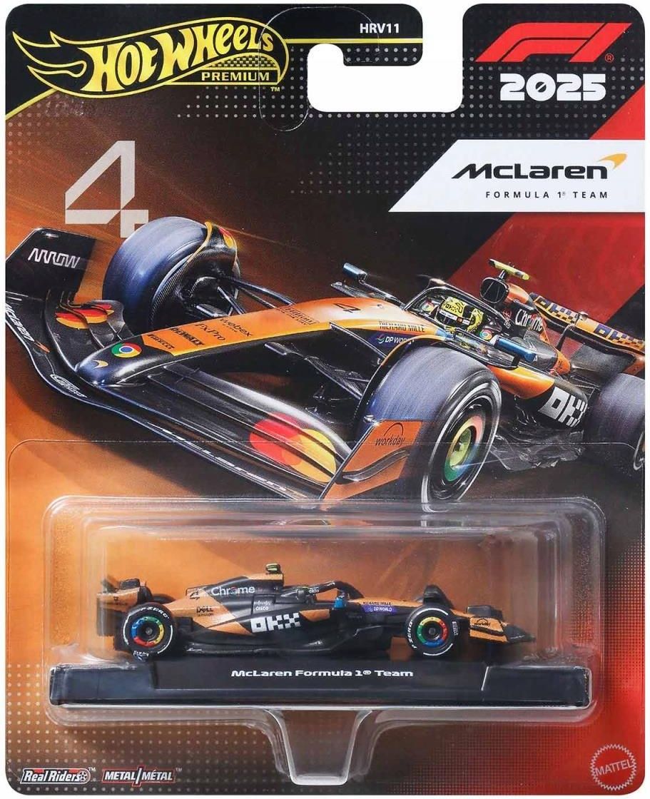 Hot Wheels Premium Formula 1 2025 Mclaren F1 Team (#4) Lando