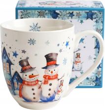 Duo Du�y Kubek �wi�teczny Porcelanowy Kubas Xxl 900ml Snowman