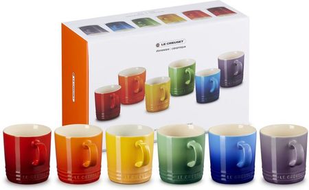 Le Creuset Zestaw 6 Kubków 350Ml Rainbow Kolorowa Kamionka