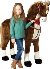 Pink Papaya Gigantyczny Ko� Xxl Do Zabawy Dla Dzieci Jazdy Max 125Cm Pluszowy Prawie Naturalnej Wielko�ci Stoj�c