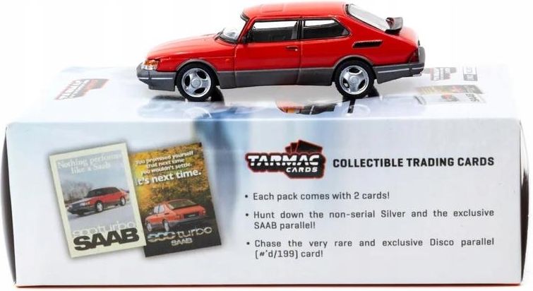 Voiture Miniature SAAB 900 Turbo Rouge - Échelle 1:64 TARMAC WORKS - NEUVE