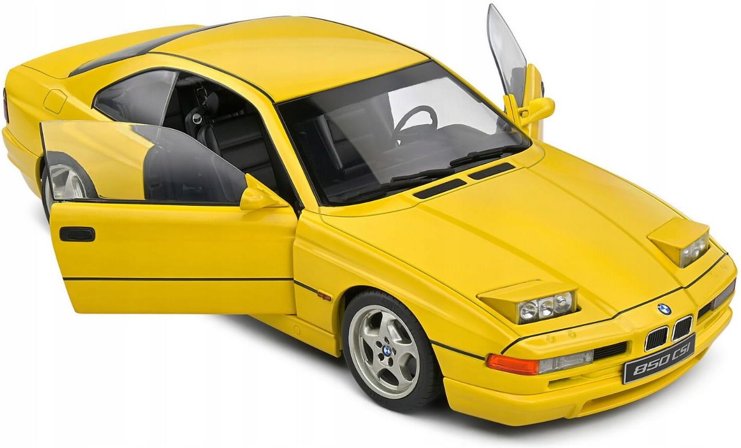 BMW 850 (E31) CSI 1990 Jaune Dakar - 1:18 Solido S1807005