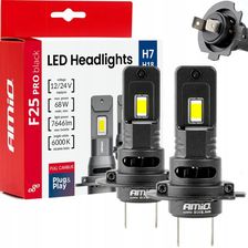 Zdjęcie Amio H7 Led F25 Canbus Black 68W 12V 24V 2Szt. - Tychy