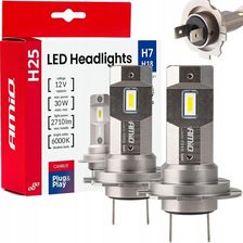 Zdjęcie Amio Led H25 Canbus H7 H18 12V 30W 2Szt. Białe Światło - Trzebinia