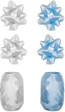 Zdjęcie Empik Zestaw Do Pakowania Prezentów Biało Błękitny 6szt. - Pieniężno