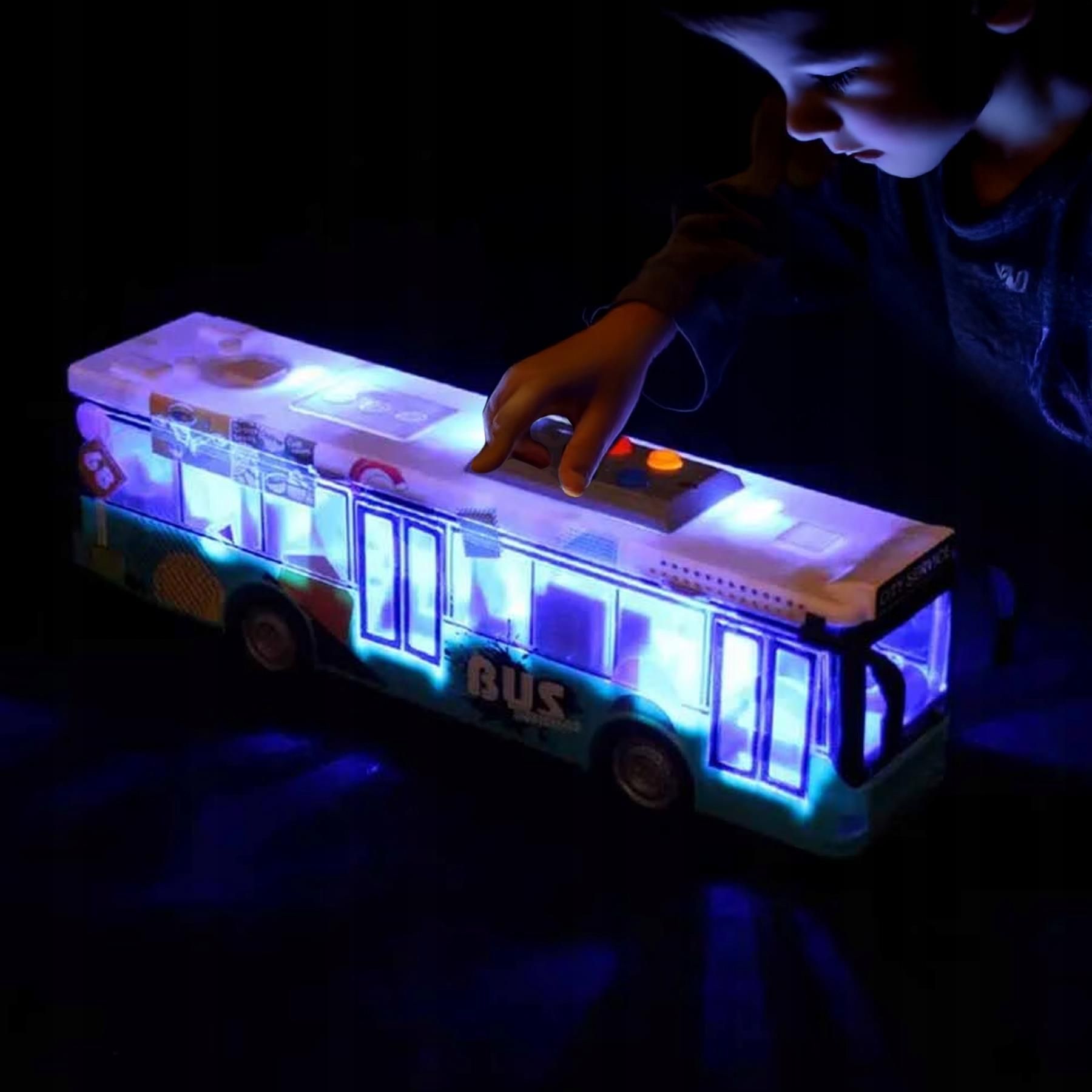 Stator Autobus Z Otwieranymi Drzwiami Trolejbus Miejski Zabawka Napęd ...