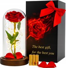 Zestaw Prezentowy Dla Kobiety Mamy Żony Na Urodziny Święta Róza Wieczna Led