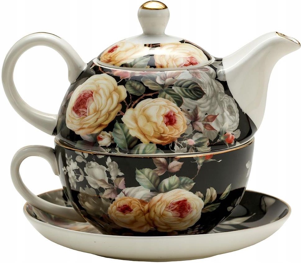 Zestaw Do Herbaty Tea For One `Dzbanek Filiżanka Spodek Pudełko ...