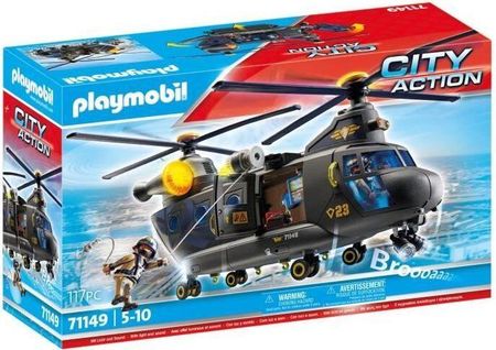 Playmobil 71149 Helikopter Transportowy Sił Specjalnych Police City Action Elite Unit