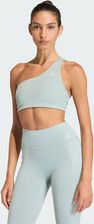 Zdjęcie adidas Biustonosz Optime Workout Rib One Shoulder Light Support Zielone - Skarszewy
