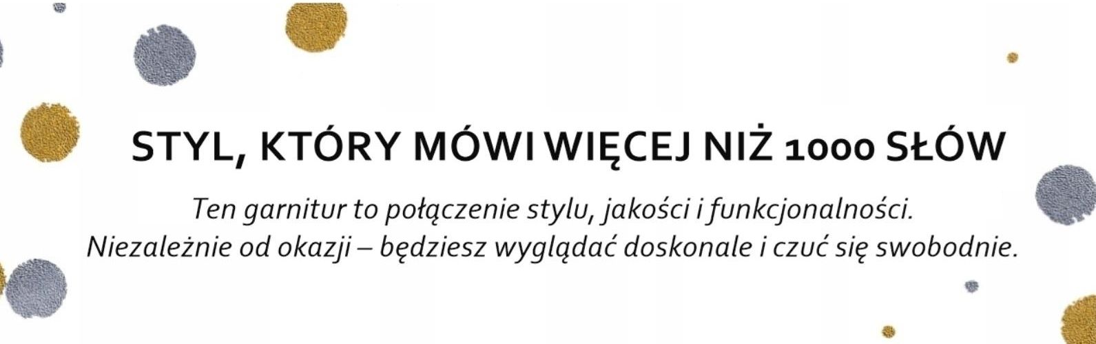 Ekskluzywny czarny Garnitur wieczorowy męski slim fit smoking ślubny L ...