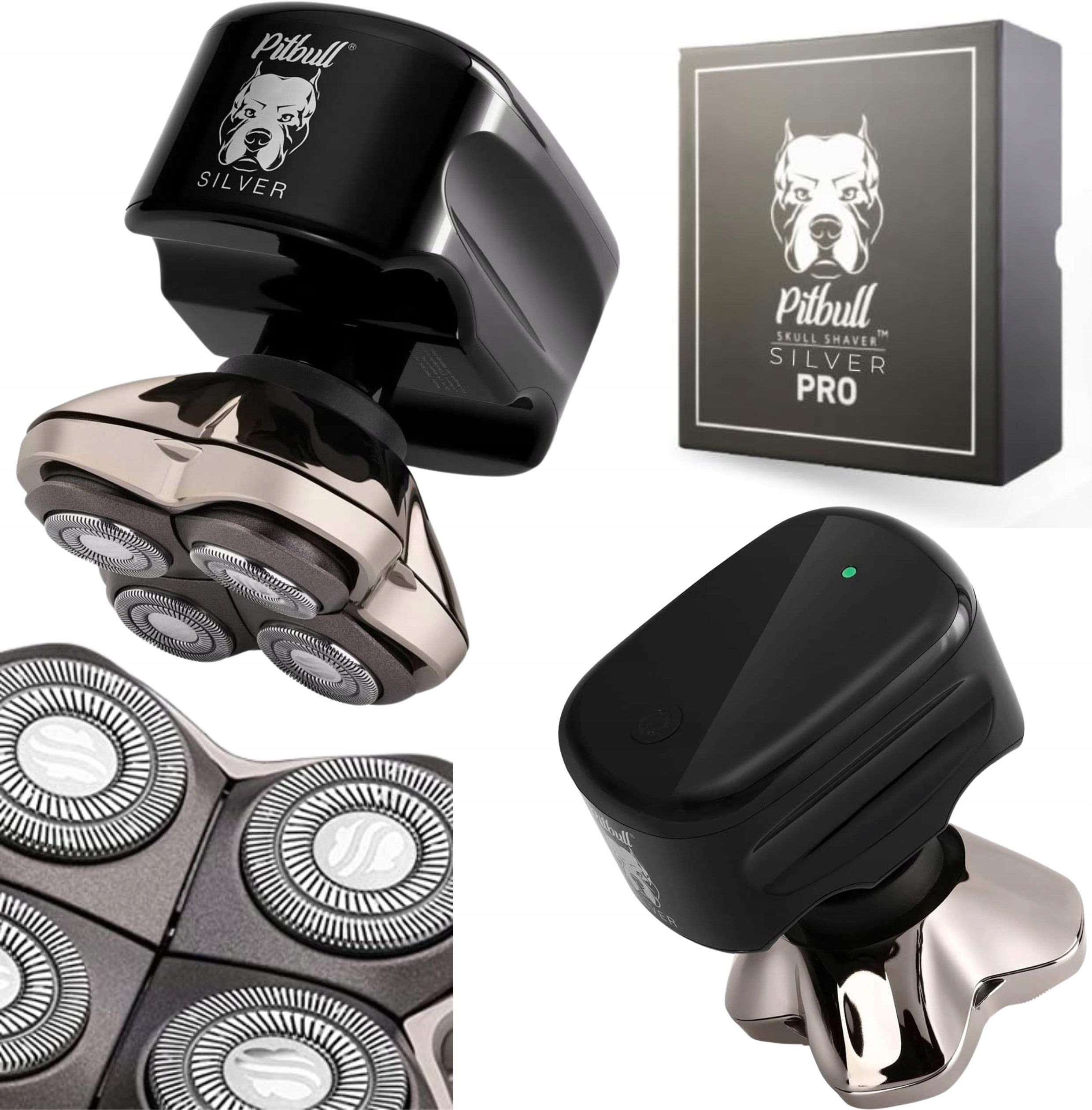 Golarka Skull Shaver Pitbull Silver Pro SX5 PBS4 - Opinie i ceny 