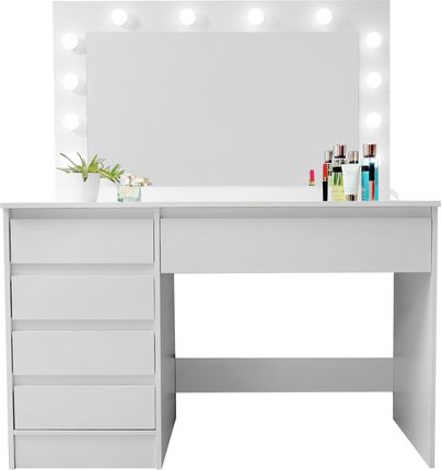 Aga Toaletka Z Lustrem I Oświetleniem Biała Matowa