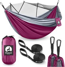 Zdjęcie Hamak Mountain Goat Turystyczny Dwuosobowy Z Moskitierą Różowy - Piława Górna