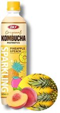 Zdjęcie OKF Kombucha Pineapple Peach Zero, anansowo-brzoskwiniowa 500ml - Szepietowo