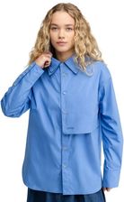 Zdjęcie Damska rozpinana koszula oversize z długim rękawem Siroko Marlene-W Blue - Węgliniec