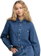 Damska koszula d�insowa crop top Siroko Nimes-W Blue