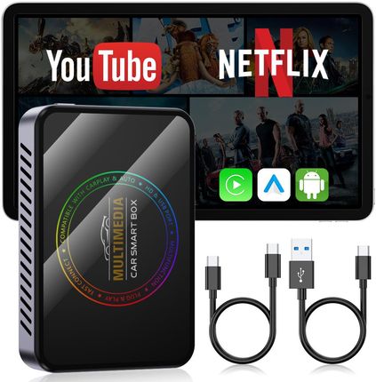 AI Box Medialove A2H Android 4/32GB Carplay Android Auto HDMI Netflix Youtube Disney Spotify smart tv box do samochodu