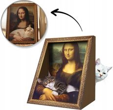 Zdjęcie Ecarla Drapak Dla Kota Legowisko Obraz Ramka Mona Lisa KOT29 - Otwock