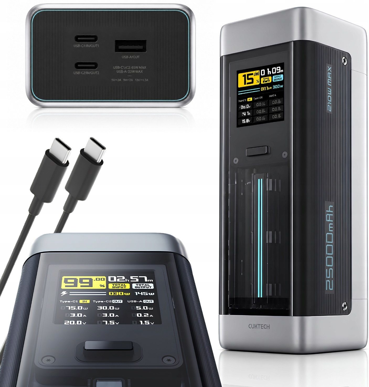 Cuktech 25000mAh PD 210W – powerbank
