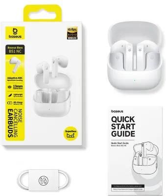 фото Наушники TWS Baseus Bass BS1 White (A0010103) 3