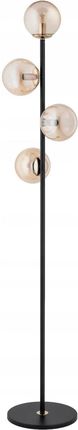 Alfa Lampa Stojąca Malaga Czarny Złoty 4Xe14 9291 (AL9291)