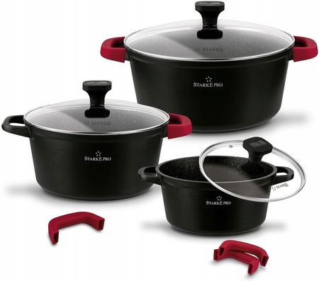 Starke Pro Zestaw Garnków Marmurowych Ochre 6 Elementów (TAD3313460323)