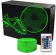 Lampka Nocna Piłka Nożna Korek 3D Led