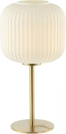 Zambelis Nocna Lampka Na Stolik Do Sypialni Szklana Kula Opalowa Złoty (20252)