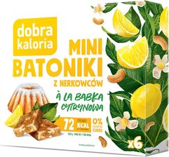 Zdjęcie Kubara Dobra Kaloria Mini Batoniki A'La Babka Cytrynowa Z Nerkowców 6x17g - Wąchock
