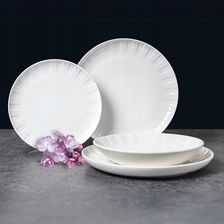 Zdjęcie Ambition Serwis Obiadowy Dla 6 Osób Ligne 18-Elementowy Biały (75057) - Toszek