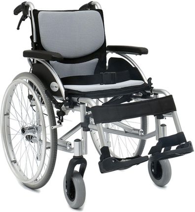 Armedical Wózek Inwalidzki Aluminiowy Ultralekki Ergonomic Ar-300 Srebrny Koła Pełne Szer. 46Cm (17248)
