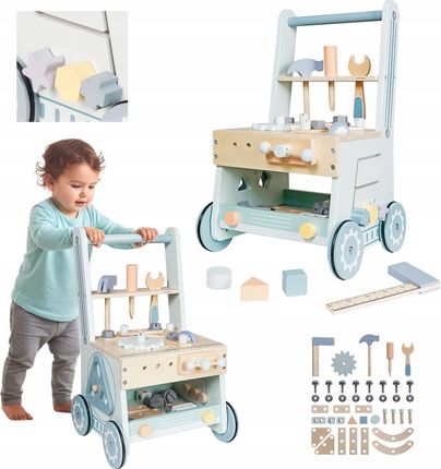 Active Hobby Drewniany Warsztat Dla Dzieci 5W1 Chodzik Pchacz 41