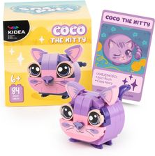 Zdjęcie Kidea Snapets Klocki Konstrukcyjne 84 Elementy Kot Fioletowy Coco - Knurów
