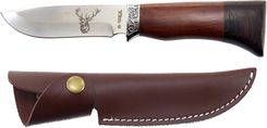 Zdjęcie B-Soul Nóż Myśliwski Jeleń Z Pochwą Skórzaną Brązowe - Piła