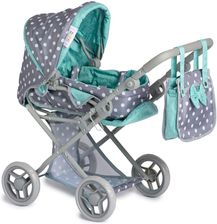 Zdjęcie Doris Wózek Dla Lalek Kombinowany Pościel Torba Nosidło R Szaro-Zielony Kropki - Rybnik
