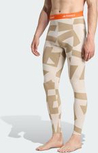 Zdjęcie adidas Legginsy Bazowe Multi Synthetic Base Layer Beżowe - Dąbie