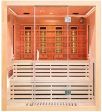 Mazur Bath&amp;Spa Sauna 4-Osobowa + Kamienie Solne 200×180×200 cm Mo-Ea4Rs XL