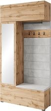 Zdjęcie Bratex Szafa z siedziskiem do przedpokoju 115 cm garderoba Tejo dąb wotan (10723) - Ożarów Mazowiecki
