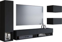 Zdjęcie Bratex Wisząca meblościanka do salonu czarny grafit Amadeo (11048) - Ożarów Mazowiecki