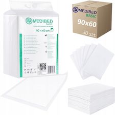 Zdjęcie Medibed Podkłady Do Przewijania Higieniczne Basic 90X60 760Ml 30Szt. - Mikołów