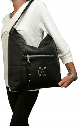 TOREBKA DAMSKA CZARNA WOREK LISTONOSZKA SUPER CENA !!!