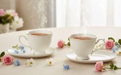 Zdjęcie Veroni Komplet 2 Filiżanek 220ml + Spodki Dominica - Płock