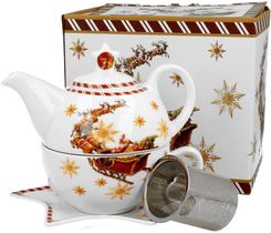 Tea Brother Nip 5311691575 Fili�anka Dzbankiem Spodkiem I Zaparzaczem Santa On Sleigh 300/350ml
