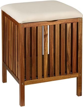 Wenko Drewniane Siedzisko Łazienkowe Z Koszem Fondi Wys. 52cm (26169100WKO)