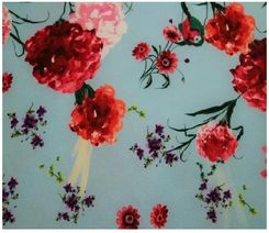 Zdjęcie Rico Design Gmbg & Co. Tkanina Bawełniana Czerwone Kwiaty 50X55Cm - Włocławek