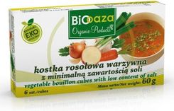 Zdjęcie Bio Oaza Kostka Rosołowa Warzywna Z Minimalną Zawartością Soli 60g - Marki