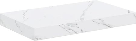 vidaXL Półka ścienna z przechowywaniem Biały marmur 40x23,5x4 cm (42019962)