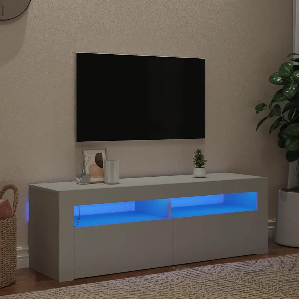 Gravora Biała szafka telewizyjna LED RGB 120x35x40 cm (G0246196 ...